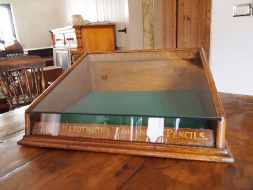 fig 1. Cabinet display shop haberdashery Koh I Noor pencils c1910