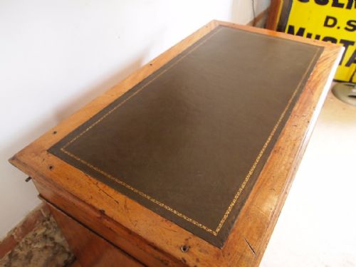 fig 1. Desk rare Military Naval campaign Victorian Mahogany c1870