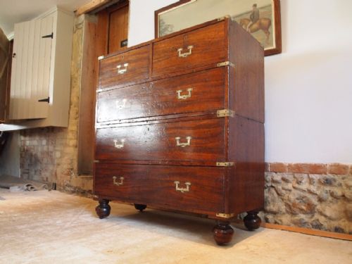 Chest of Drawers Victorian Military Campaign Chest C1840