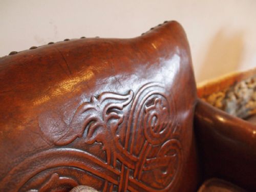 fig 1. Chairs a pair of Edwardian Leather club armchairs c1910