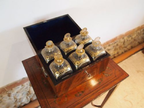 fig 2. Box decanter chest George Flame Mahogany c1800