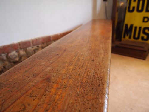 fig 2. Bench settle Victorian Pine from Langley school Norfolk c1895