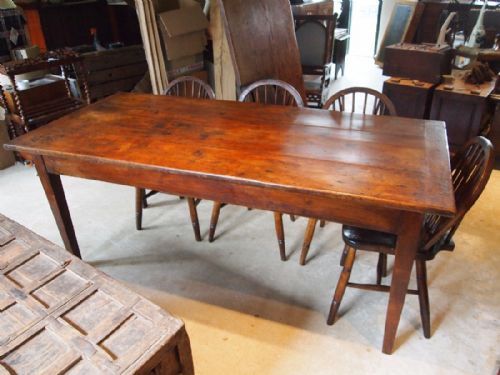 fig 1. Table superb French Cherry refectory dining table c1840