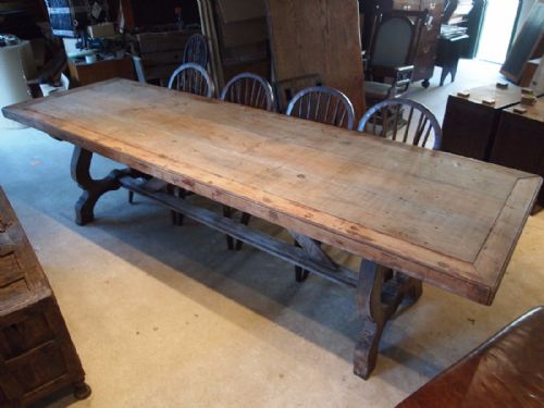 Table Spanish Fruitwood Refectory Farmhouse Dining Table C1820
