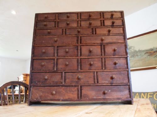 fig 1. Chest of drawers collectors chest Edwardian c1920
