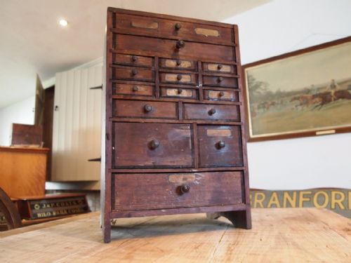 fig 2. Chest of drawers collectors chest c1910