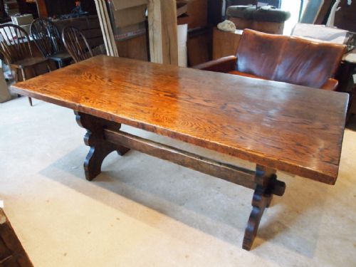 Table Refectory Farmhouse Dining Table Oak C1920