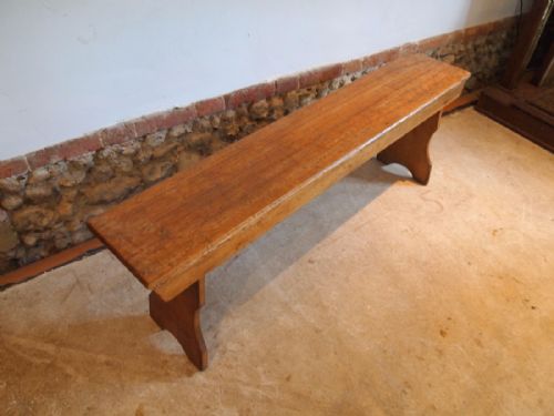 Bench Pew Settle Victorian Pine Langley School Norfolk C1900