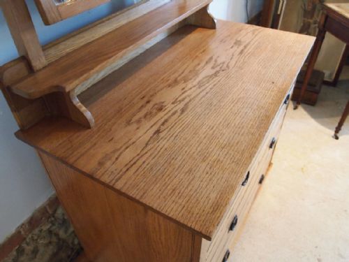 fig 2. Chest of drawers Harris Lebus dressing chest Arts and Crafts Oak c1910