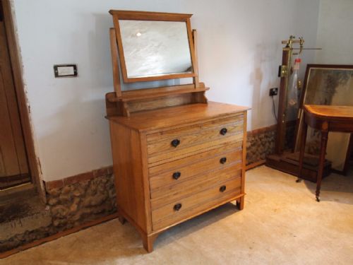 fig 3. Chest of drawers Harris Lebus dressing chest Arts and Crafts Oak c1910