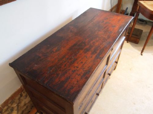 fig 3. Chest coffer blanket box mule chest George III c1800