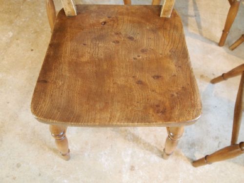 fig 1. Chairs set of 5 Victorian East Anglian bar back Windsor c1880