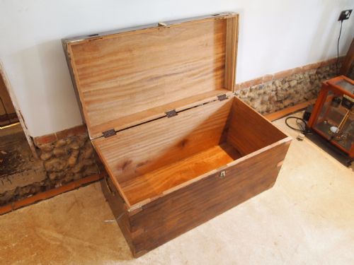 fig 2. Chest trunk coffer coffee table Edwardian c1910