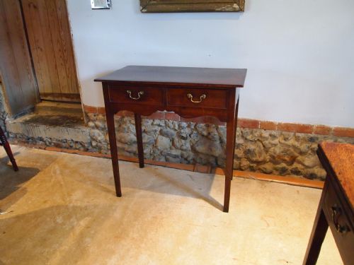 Table Lowboy Side Lamp Hall Console George III Oak C1780