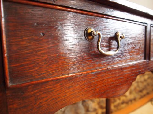 fig 1. Table lowboy side lamp hall console George III Oak c1780