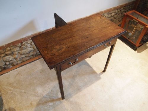 fig 3. Table lamp side hall George III Oak c1780