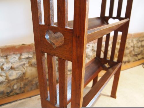 fig 1. Bookcase Arts and Crafts Oak c1900