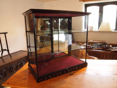 fig 3. Cabinet shop display haberdashery Victorian J S Fry and sons c1890