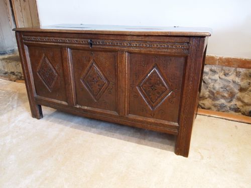 Coffer Chest Blanket Box Oak James II C1680
