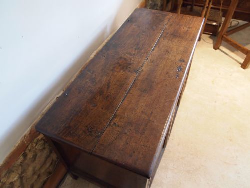fig 1. Coffer chest Blanket box Oak James II c1680