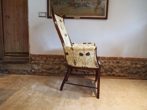 fig 2. Chair Arts and Crafts Art Nouveau Mahogany chair c1900
