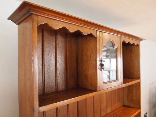 fig 1. Dresser sideboard Arts and Crafts Oak c1900