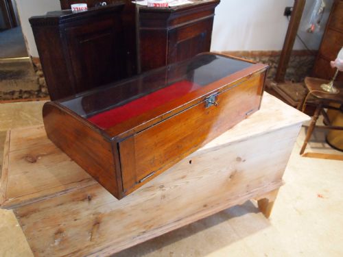 fig 1. Cabinet shop display case Victorian Mahogany c1890