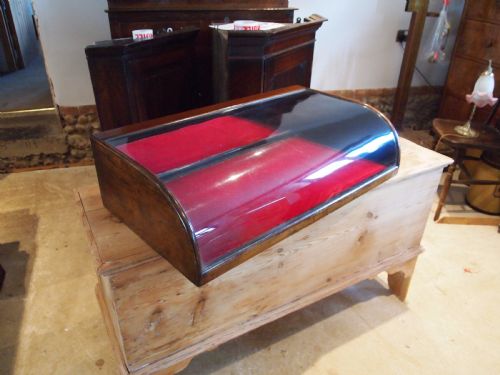 fig 2. Cabinet shop display case Victorian Mahogany c1890
