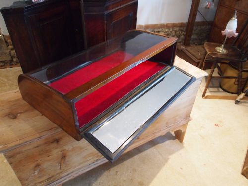 fig 3. Cabinet shop display case Victorian Mahogany c1890