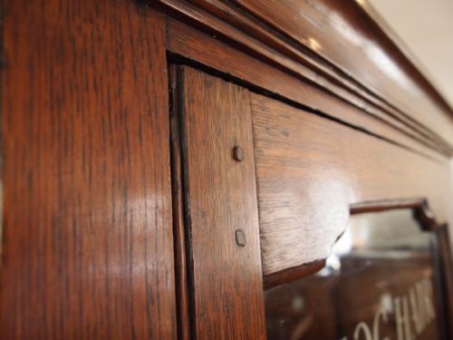 fig 1. Cupboard cabinet George III Oak corner hanging c1790