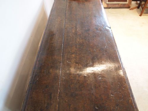 fig 1. Coffer chest blanket box exceptional Charles II Oak c1680