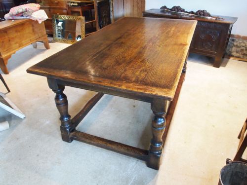 Table Oak Refectory Dining Farmhouse C1920