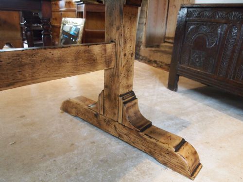 fig 2. Table Oak refectory farmhouse dining table c1920