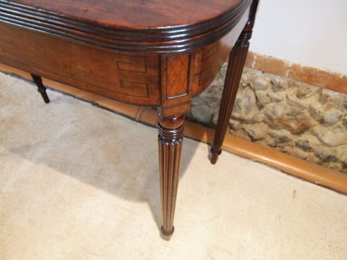 fig 1. Table lamp side hall console tea card George IV Mahogany c1820