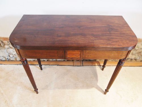 fig 2. Table lamp side hall console tea card George IV Mahogany c1820