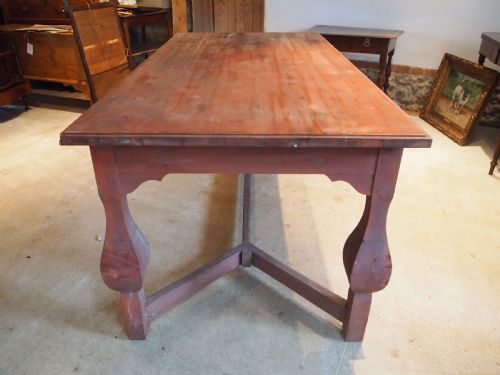 Table Refectory Farmhouse Swedish Pine Dining Table C1880
