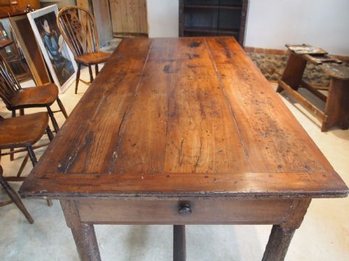 fig 1. Table dining French Cherry wood refectory farmhouse c1780