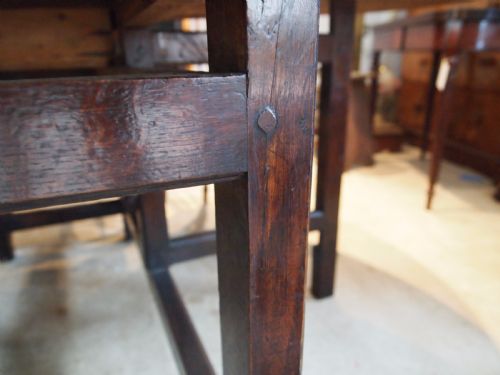 fig 2. Table George II Oak gate leg refectory dining farmhouse c1730