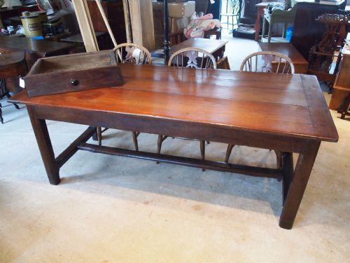 Table Refectory Dining French Farmhouse Cherry and Oak C1780