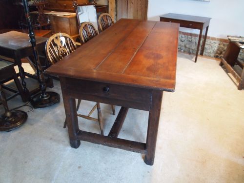 fig 1. Table refectory dining French Farmhouse Cherry and Oak c1780