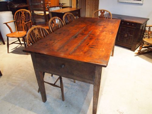 Table Dining Refectory Farmhouse French Cherry Wood C1800