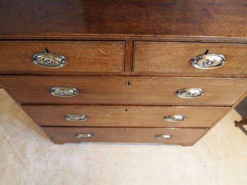 fig 1. Chest of drawers George III Oak 36