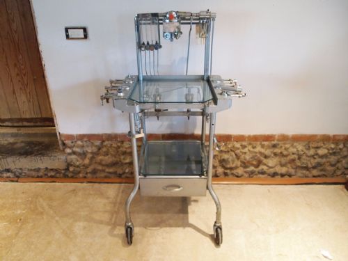 fig 1. Table lamp hall side rare Anaesthetist trolley c1920