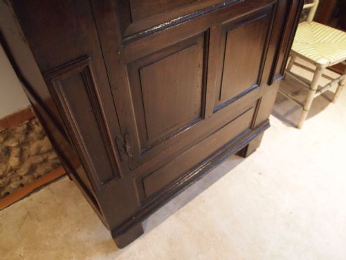 fig 1. Wardrobe Cupboard Queen Anne Oak c1710