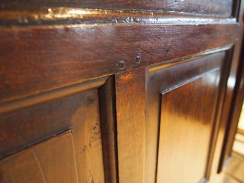 fig 2. Wardrobe Cupboard Queen Anne Oak c1710