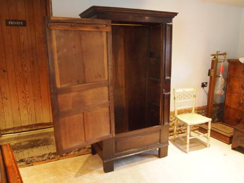 fig 3. Wardrobe Cupboard Queen Anne Oak c1710