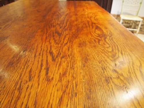 fig 1. Table English Oak refectory farmhouse dining c1920