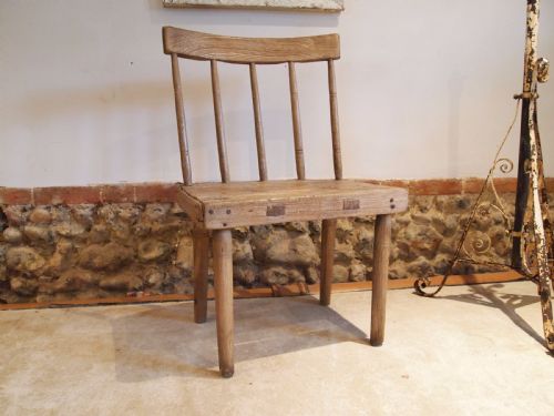 Chair Rare Primitive Ash and Pine Windsor Chair C1800