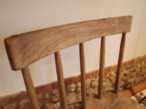 fig 1. Chair rare primitive Ash and Pine Windsor chair c1800
