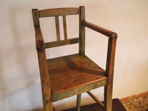 fig 1. Chair rare George III child's high chair c1800